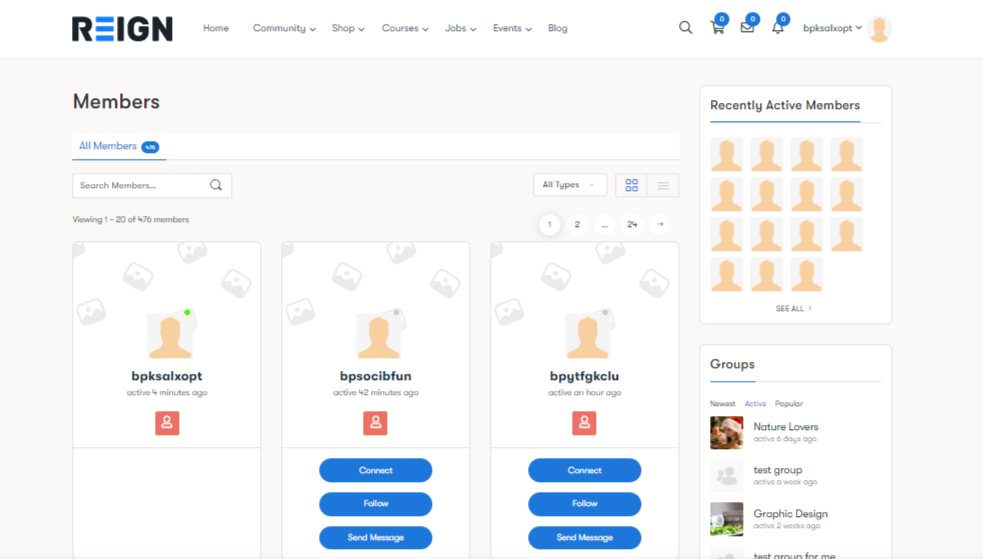 miembros activos de la comunidad learndash