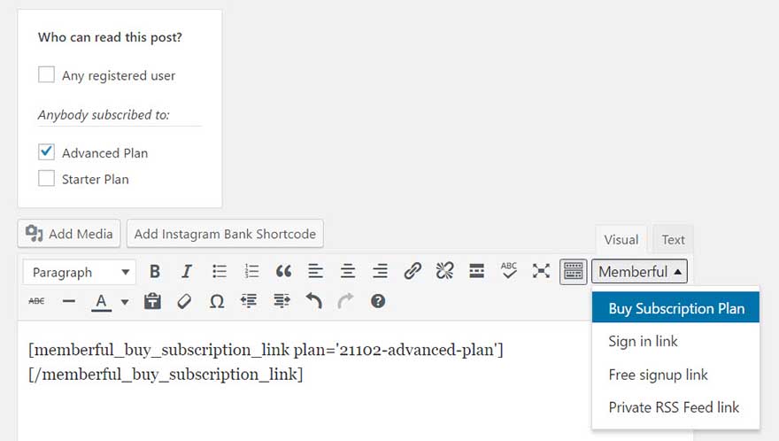 Добавить ссылку для регистрации в редактор-1