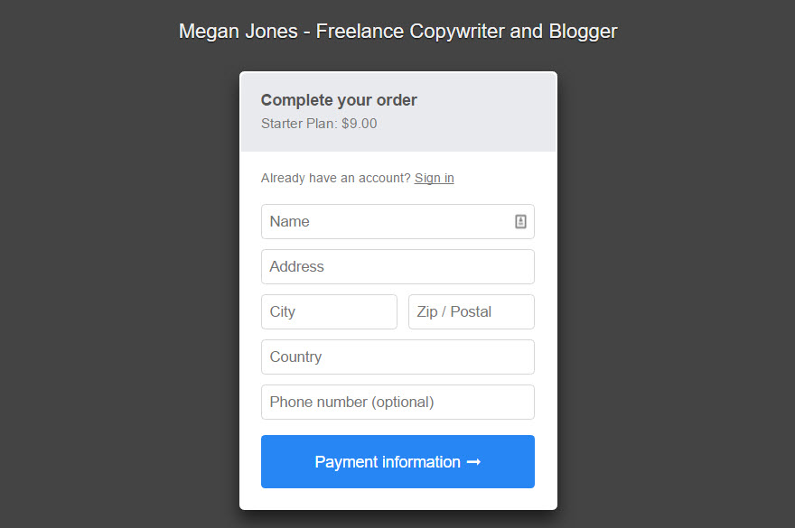 Всплывающее окно регистрации