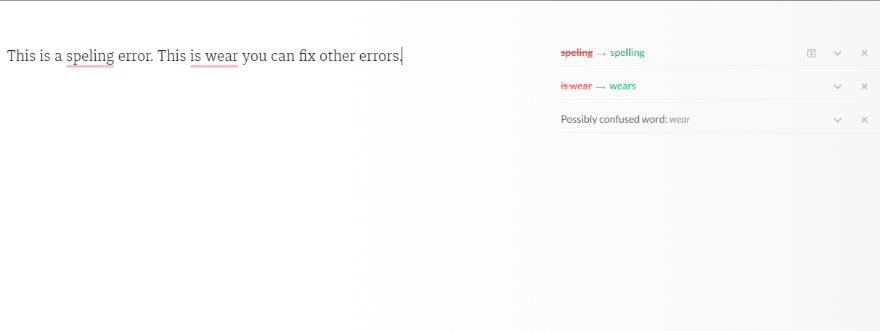 suggerimenti grammaticali