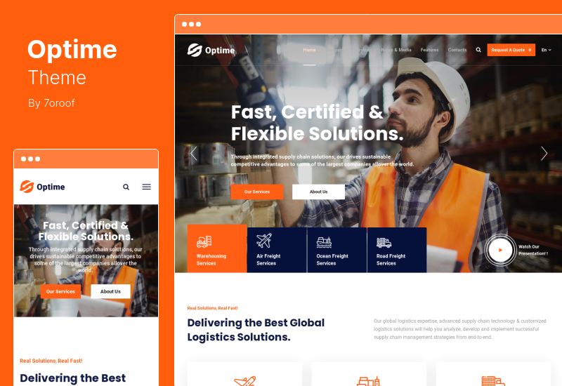 Tema Optime - Tema WordPress per Logistica e Trasporti