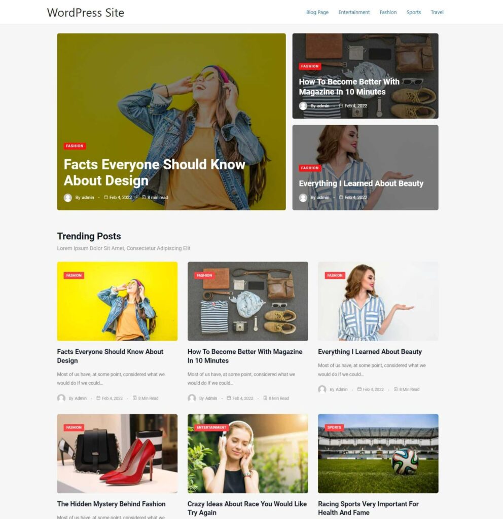 Comment créer une page d'accueil personnalisée dans WordPress : des réponses à toutes vos questions ! 14 Final Output of Custom Home Page