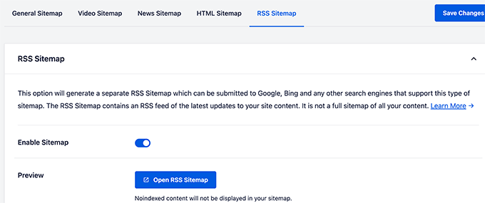 RSS-Sitemap