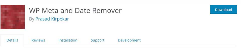 WP Meta and Date Remover – ปลั๊กอิน WordPress