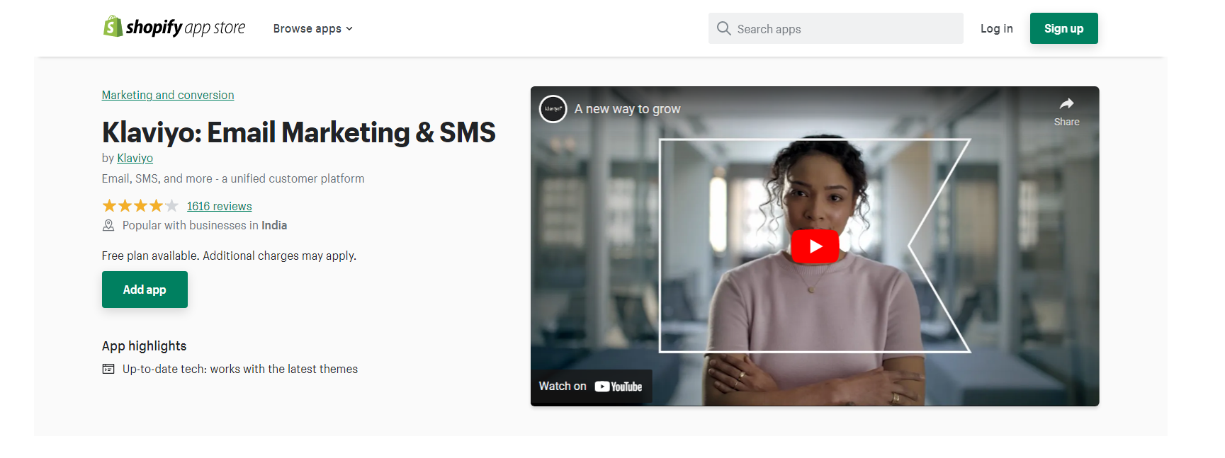 Klaviyo - marketing par sms shopify