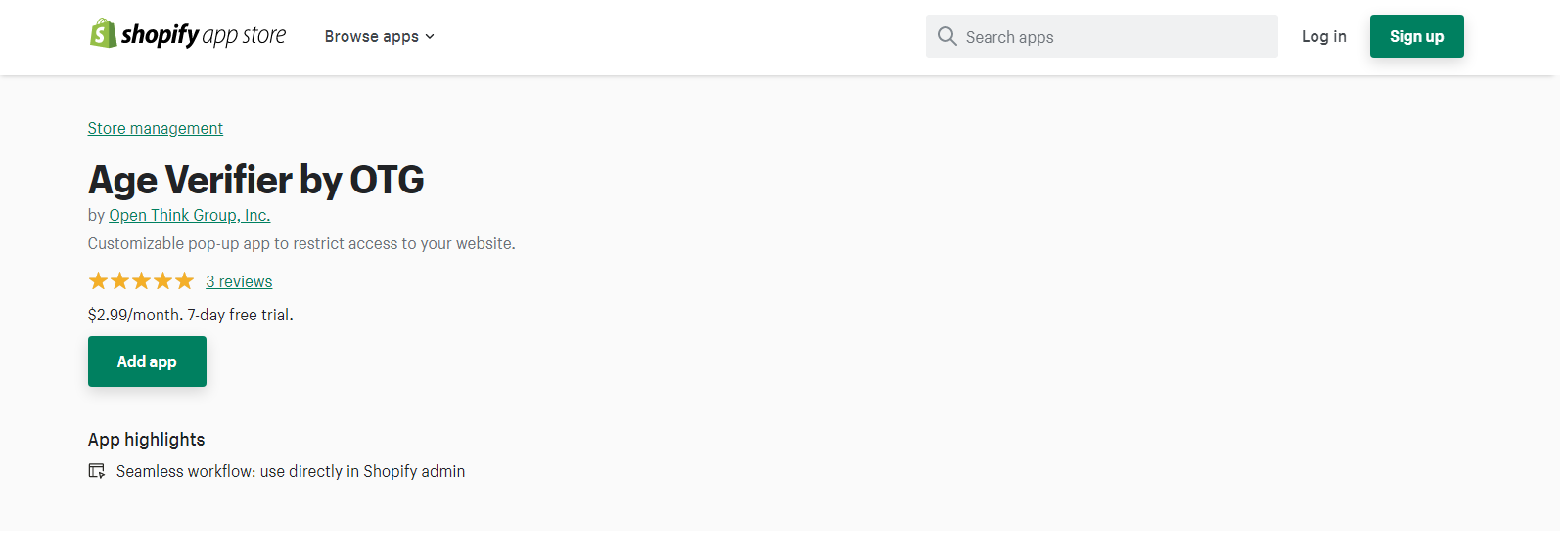 Verifikasi usia Shopify