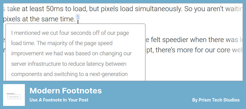 Plugin de notes de bas de page modernes - Utilisez une note de bas de page dans votre message