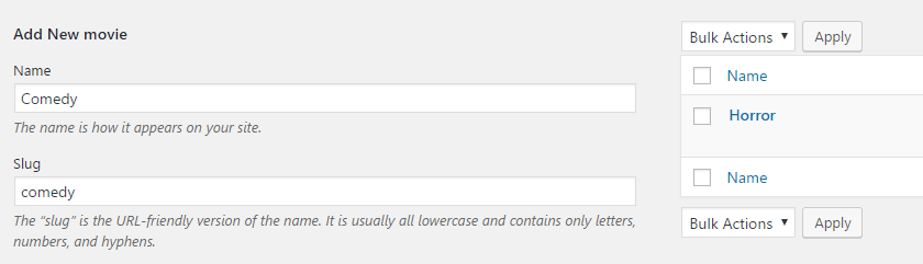 向您的分類法添加新類別。