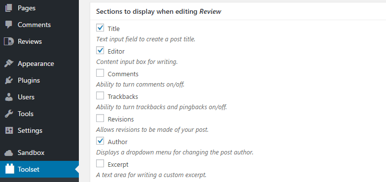 將部分添加到您的自定義帖子類型的編輯器。