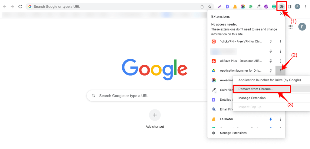 كيفية التحقق من تعارض البرنامج المساعد في WordPress (طريقتان سهلتان) 3 How to Remove Extension from Chrome browser