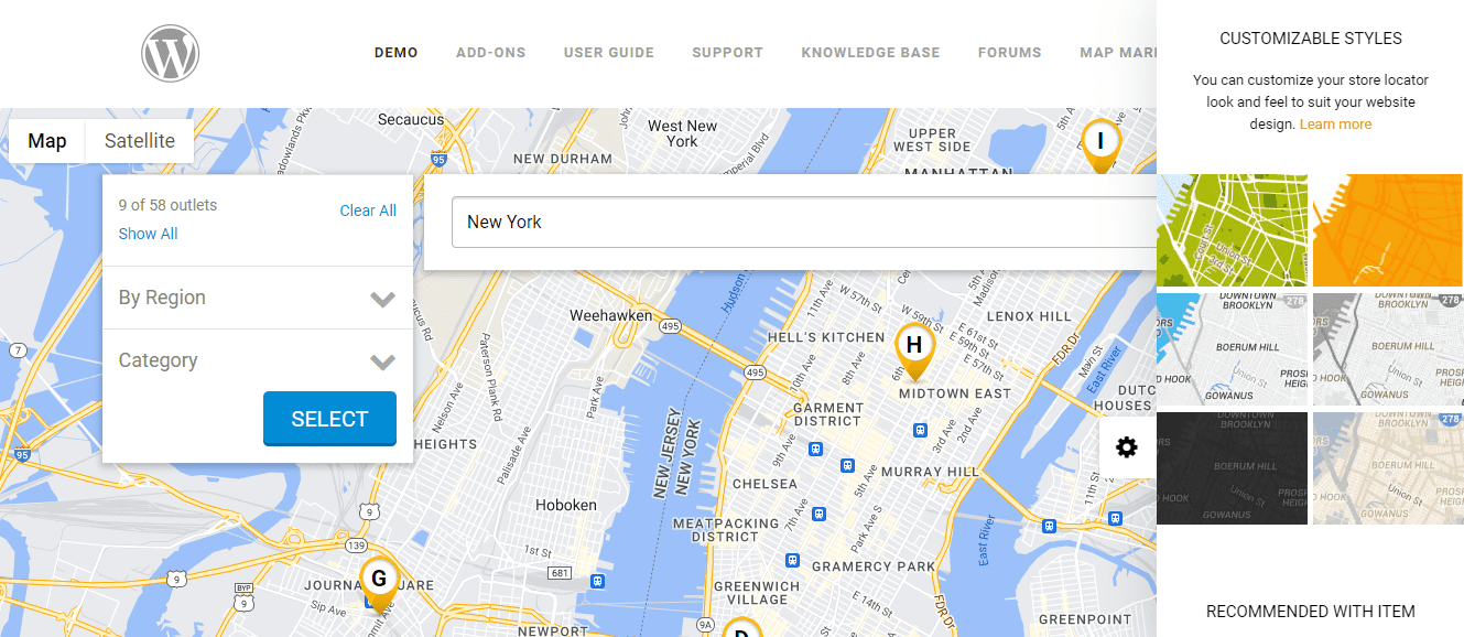 Carte Super Store Finder