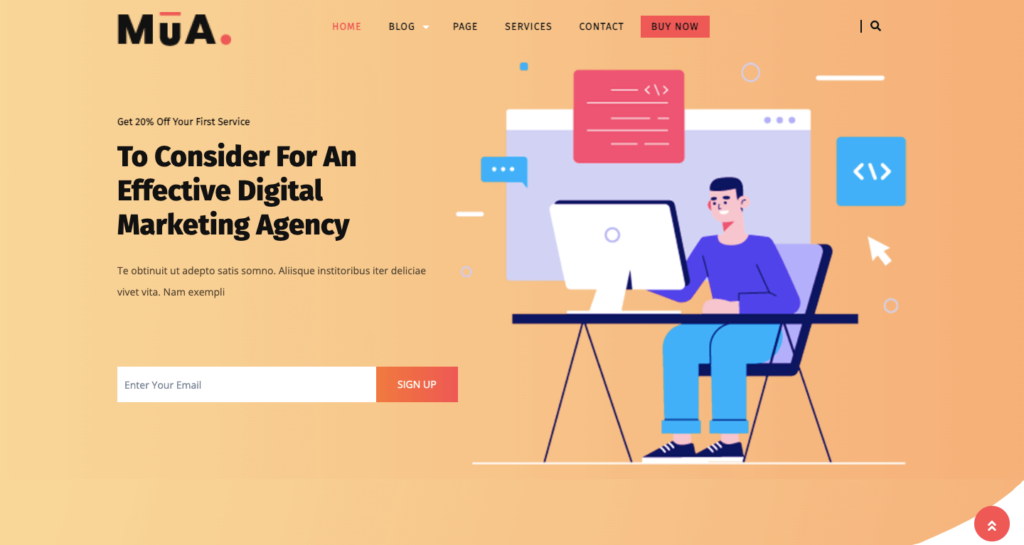 9 meilleurs thèmes WordPress pour les agences de marketing numérique en 2022 9 digital agency lite 31