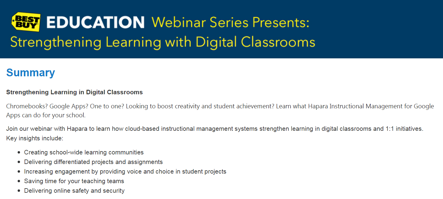 百思買網絡研討會。