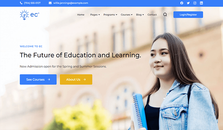 11 Cea mai bună temă WordPress pentru educație Descărcare gratuită 2022 9 WordPress education themes