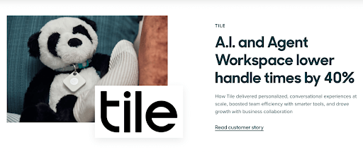 Zendeskのお客様の声ページの例