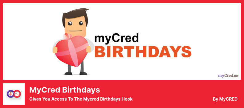 Plugin myCred Birthdays - Vous donne accès au crochet Mycred Birthdays