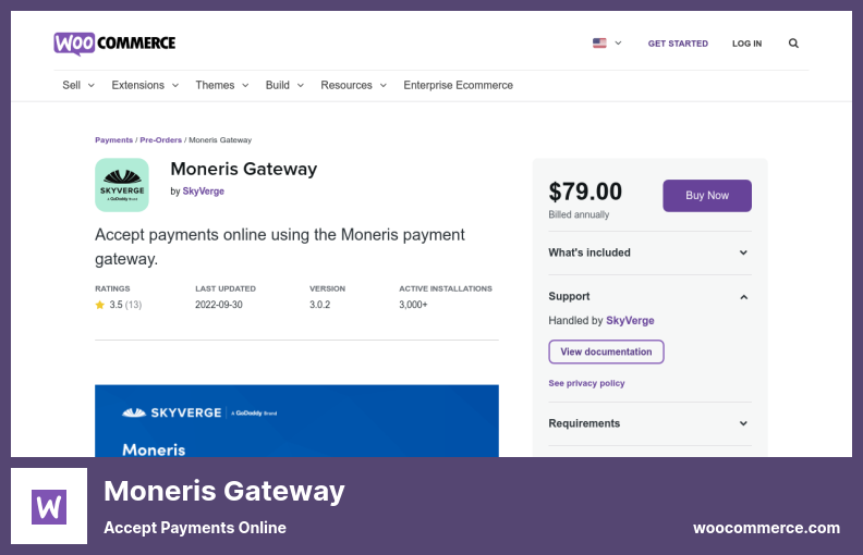 ปลั๊กอิน Moneris Gateway - รับชำระเงินออนไลน์
