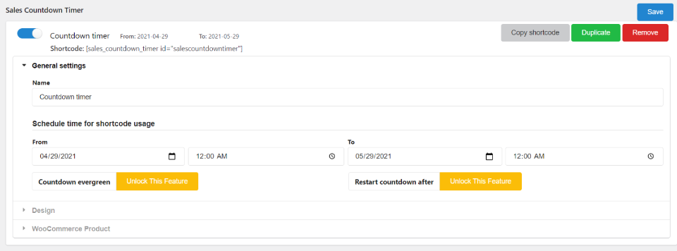 銷售倒數計時器