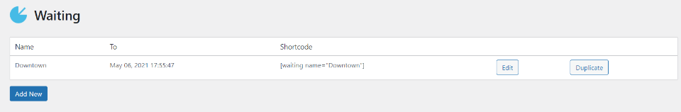 等待：一鍵倒計時