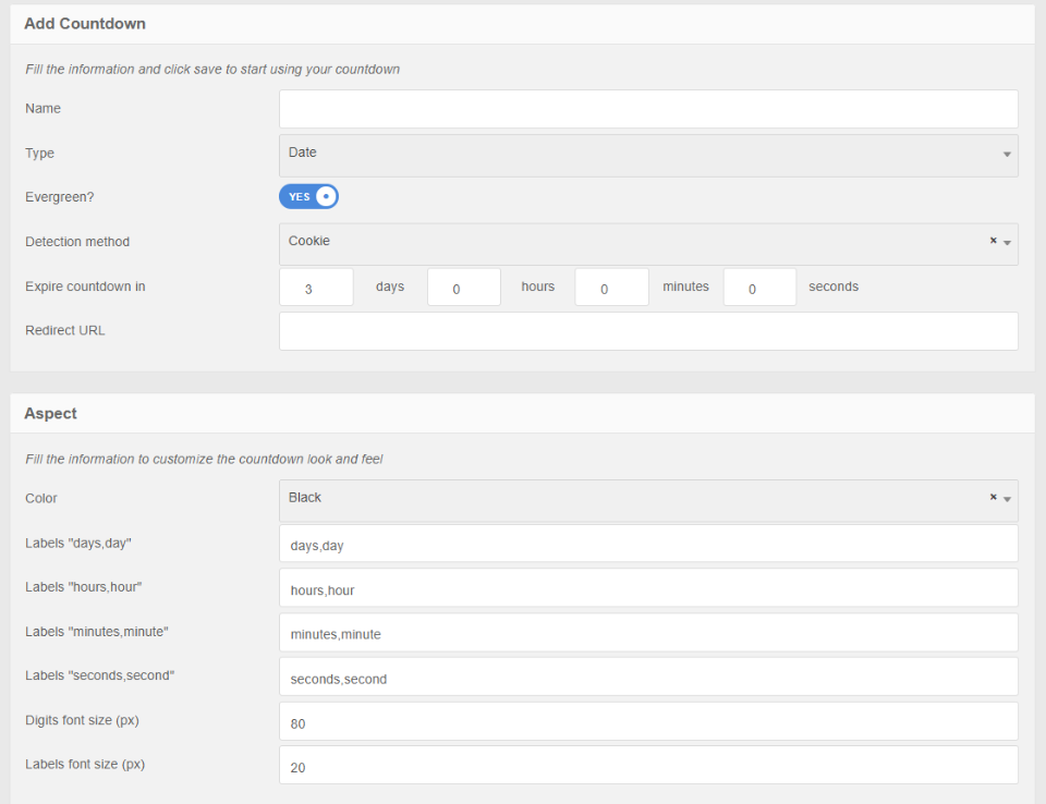 常青倒數計時器