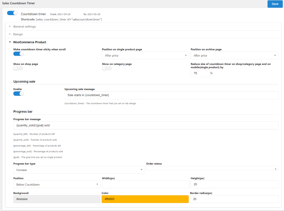 銷售倒數計時器
