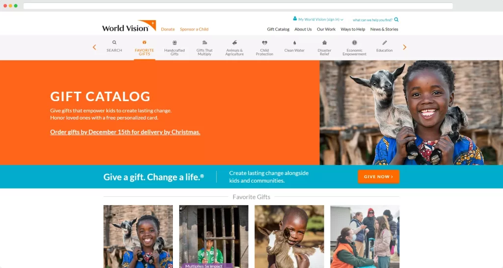 Katalog prezentów World Vision