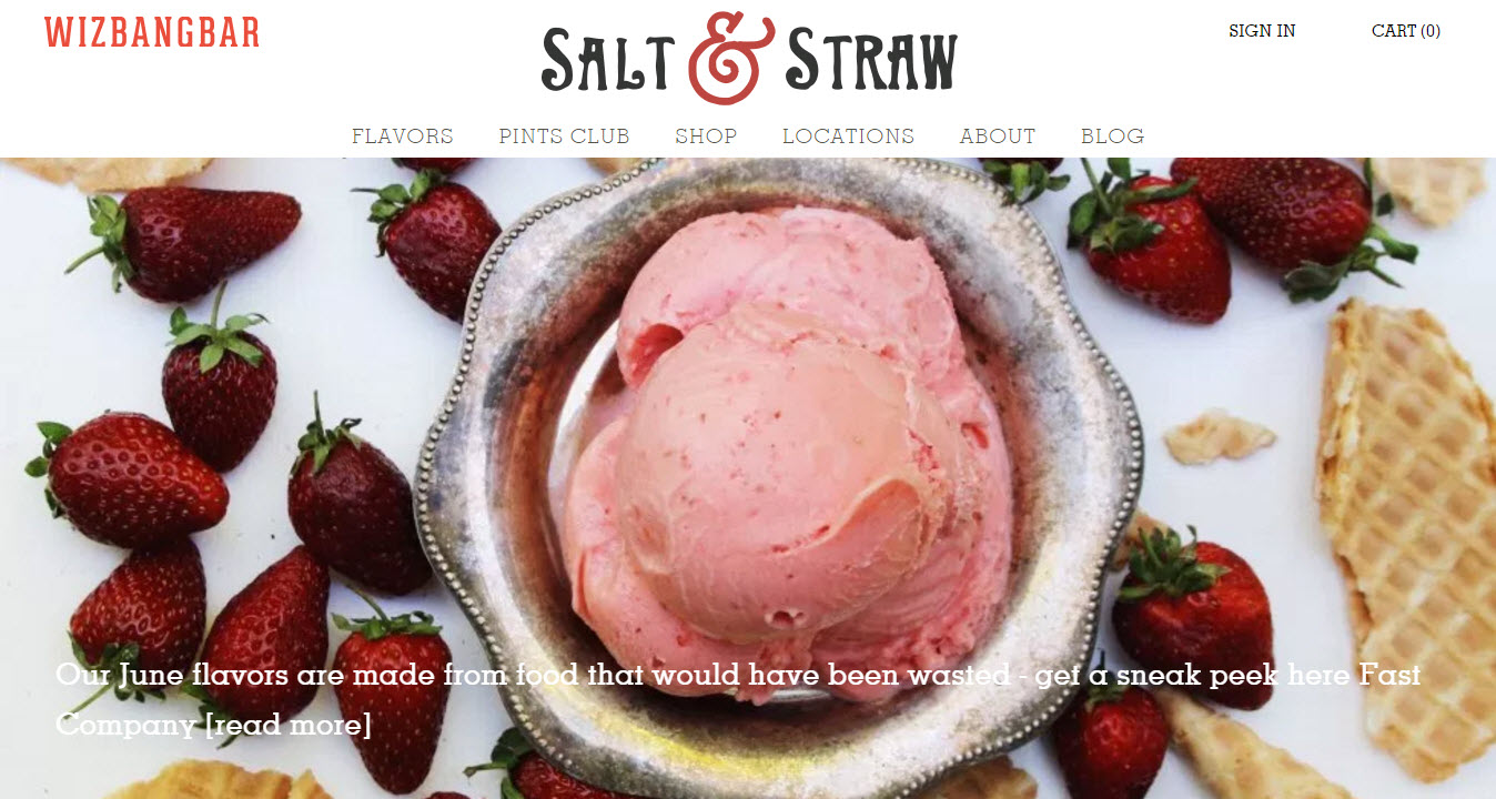 購物網站 - Salt and Straw