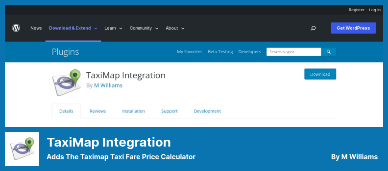 Wtyczka integracyjna TaxiMap - dodaje kalkulator cenowy taksówki