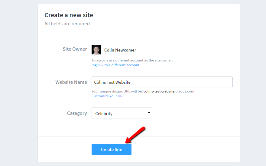 Создать сайт