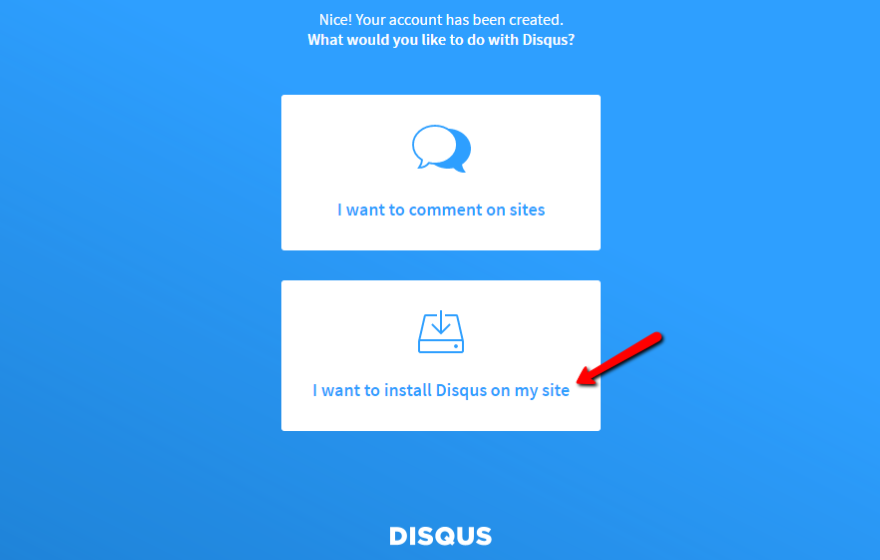 установить disqus