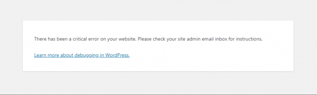 11 melhores métodos para corrigir houve um erro crítico neste site Erro 4 There has been a critical error on your website error message