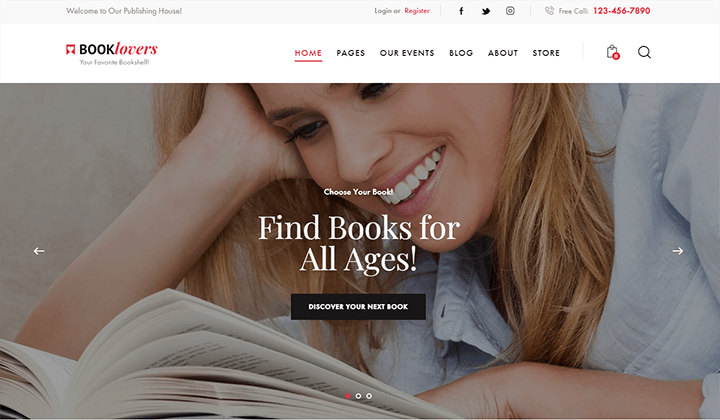 Los 12 mejores temas de WordPress para librerías en 2022 10 bookstore WordPress themes
