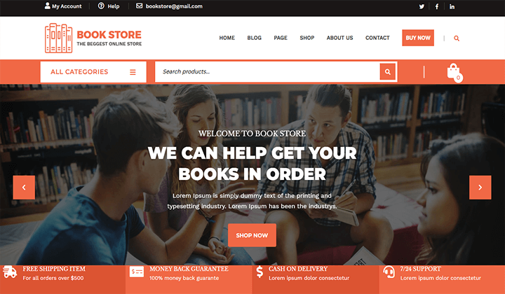 Los 12 mejores temas de WordPress para librerías en 2022 12 bookstore WordPress themes