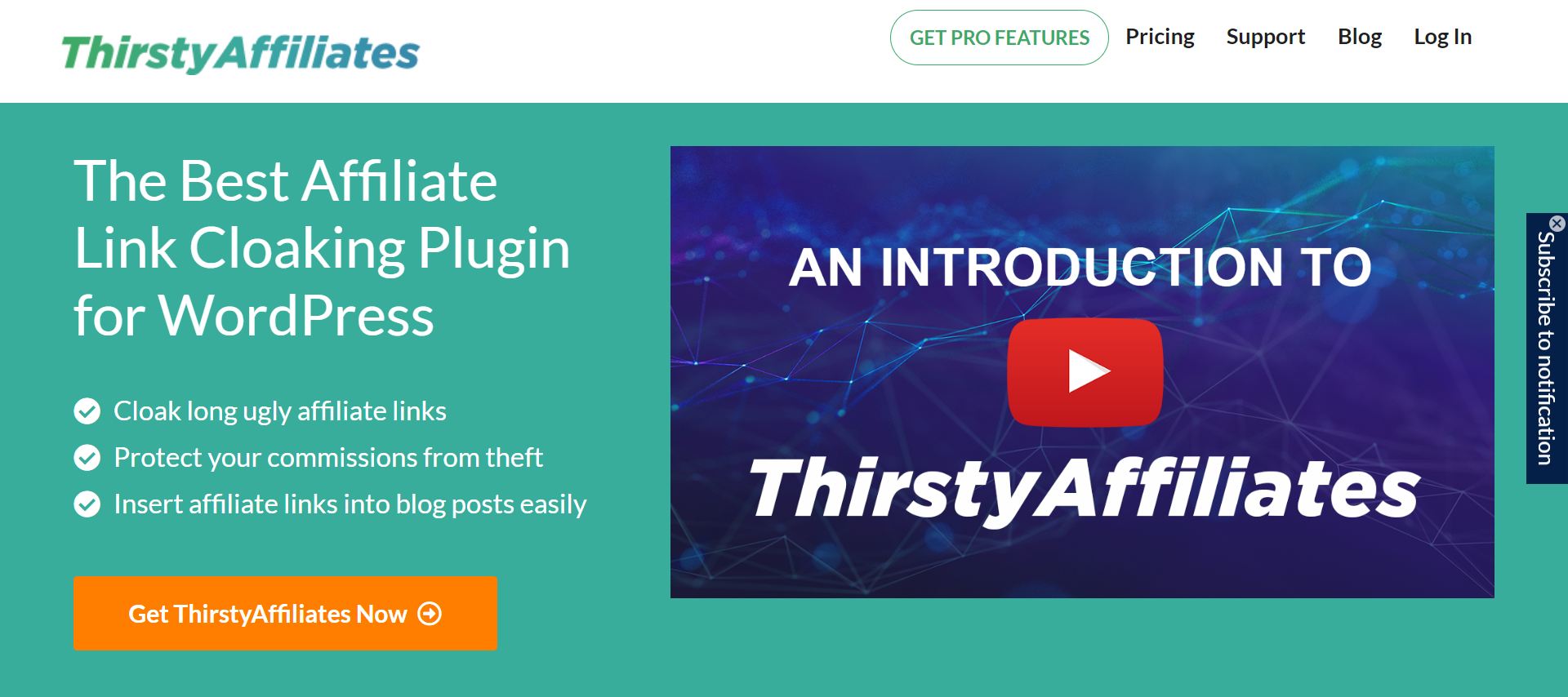 Plugin de encurtador de URL Thirsty Affiliates