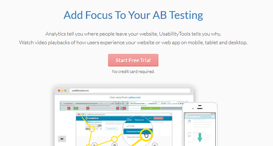 UsabilityTools 主頁。
