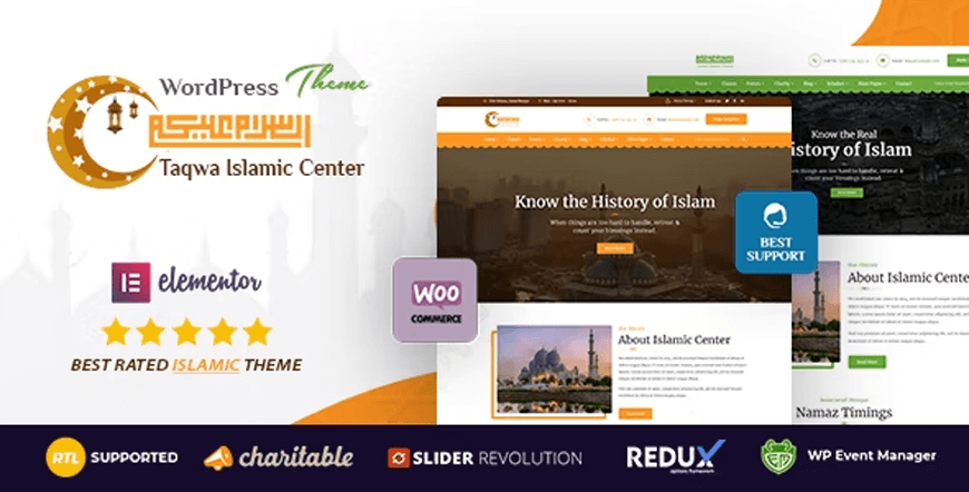 Taqwa - tema islámico de WordPress