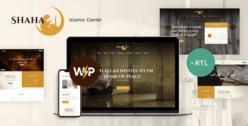 Shaha - Tema de WordPress del centro islámico