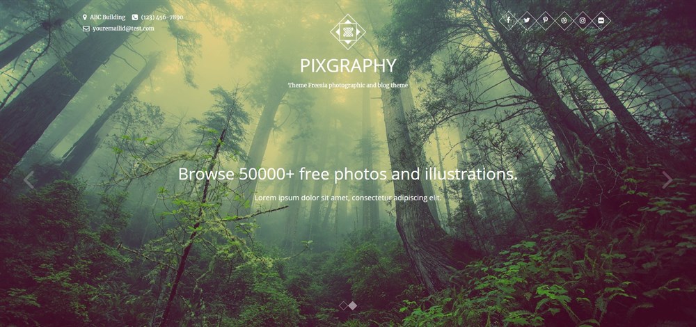 사진 작가를 위한 PIXGRAPHY WordPress 테마