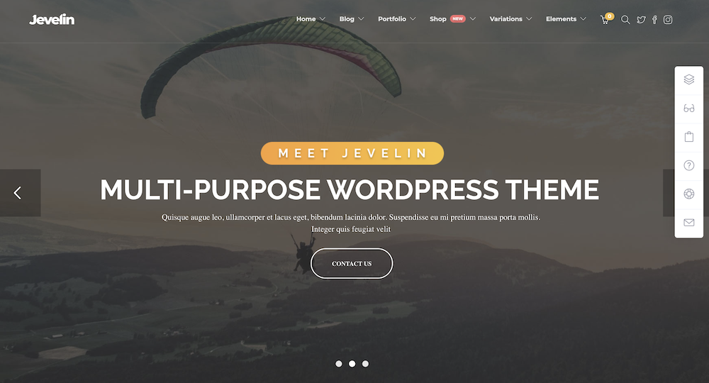 Jevelin 다목적 WordPress 테마