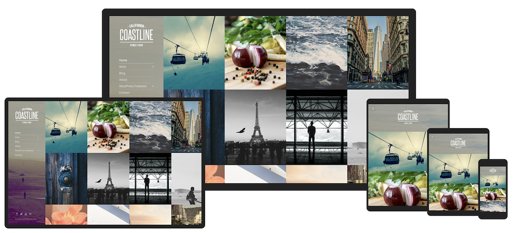 해안선 WordPress 테마