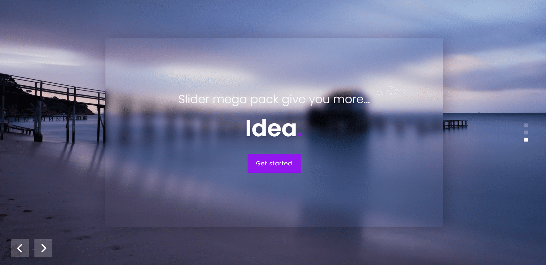 Slider de evidențiere produs Divi Mega Pack Slider Layout 7