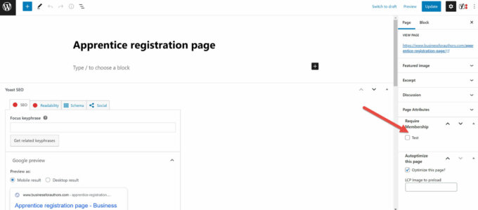 Inhaltsbeschränkung im Blockeditor mit Paid Memberships Pro