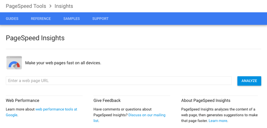 谷歌 PageSpeed 見解