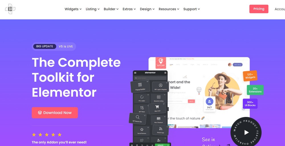 ส่วนเสริมสำหรับ elementor
