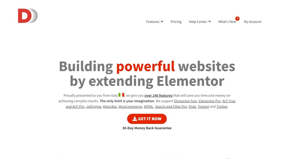 ส่วนเสริม dynamicooo สำหรับ elementor
