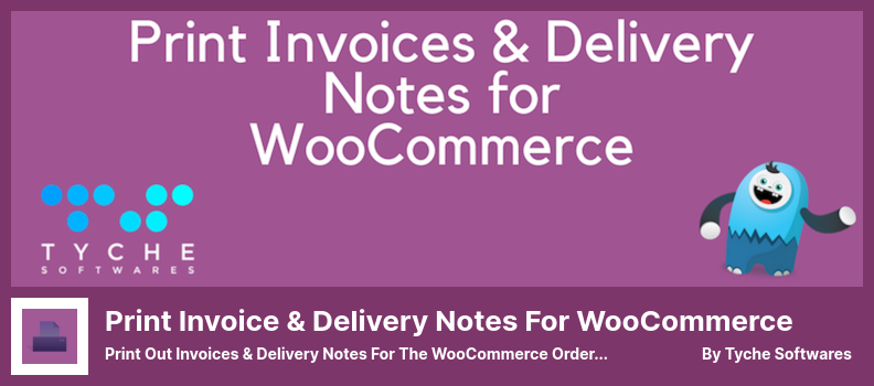 พิมพ์ใบแจ้งหนี้และหมายเหตุการจัดส่งสำหรับปลั๊กอิน WooCommerce - พิมพ์ใบแจ้งหนี้และหมายเหตุการจัดส่งสำหรับคำสั่งซื้อ WooCommerce