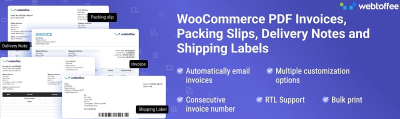 基本バージョンの WooCommerce PDF 請求書と納品書