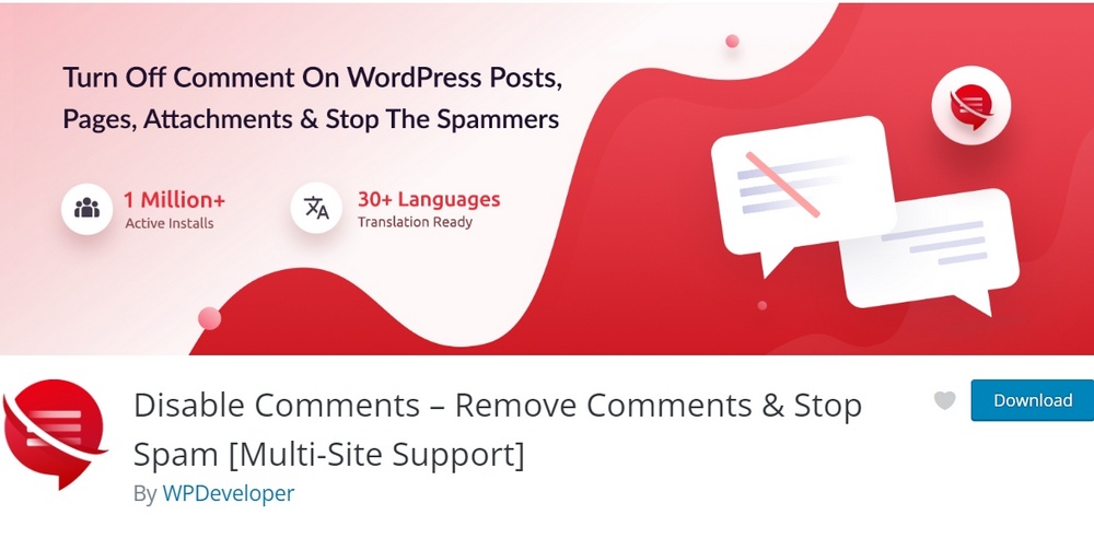 Wyłącz komentarze – Usuń komentarze i zatrzymaj spam