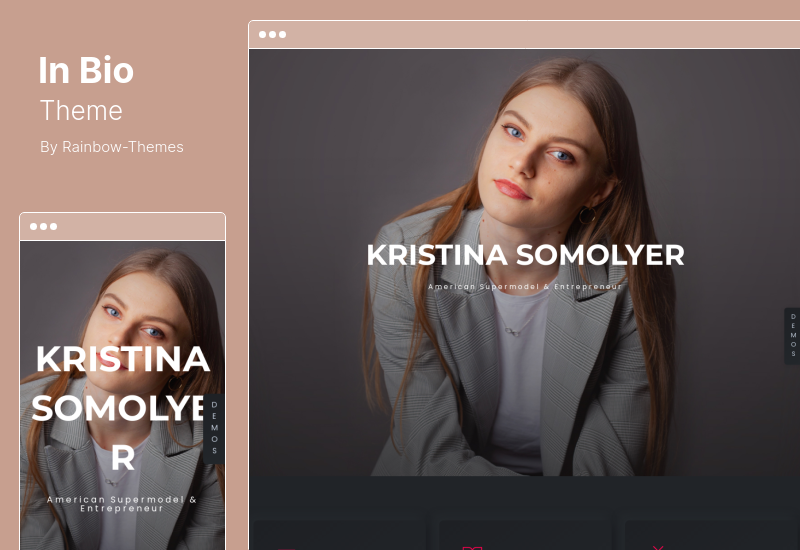 InBio Theme - Тема WordPress для личного портфолио