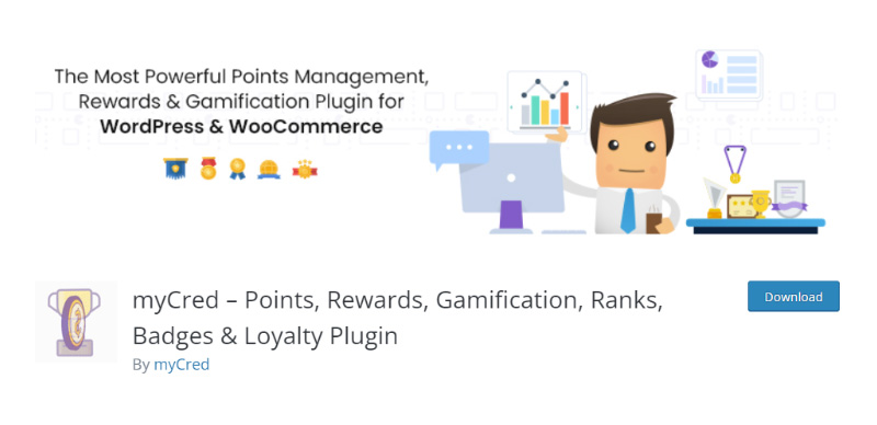 5 Plugin Gamification untuk WordPress yang Harus Anda Coba myCred plugin